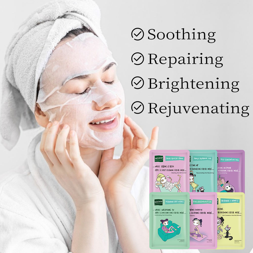 Mooyam Hyaluronic Acid & Vitamin E Moisturizing and Smoothing Facial Mask