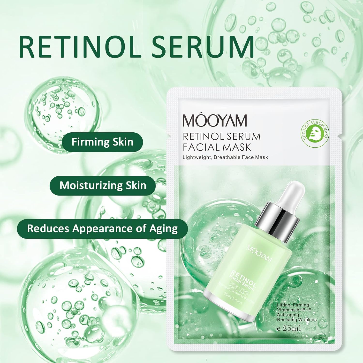 Mooyam Sheet Masks Retinol Face Masks
