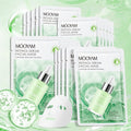 Mooyam Retinol Serum Facial Mask packaging with a dropper bottle on a green background