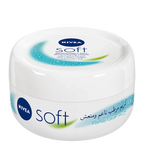 Nivea Soft cream jar on a white background