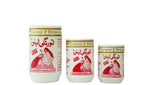 Three containers of 'Norangi Ubtan Powder Norangi Herbal Ubtan Bottle' brand on a white background
