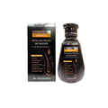 Hair growth shampoo bottle and packaging on a white background
