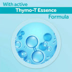 Product packaging with 'Thymo-T Essence' on a blue background