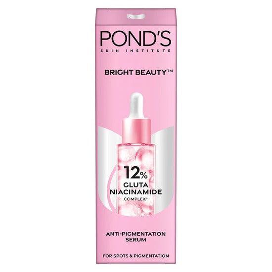 Pond's Bright Beauty serum packaging on a white background