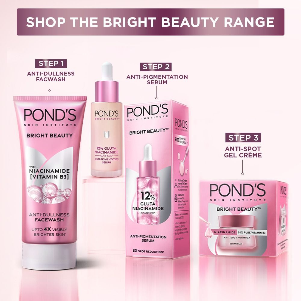 Pond's Bright Beauty Anti-Dullness Face Wash With Niacinamide & Vitamin B3