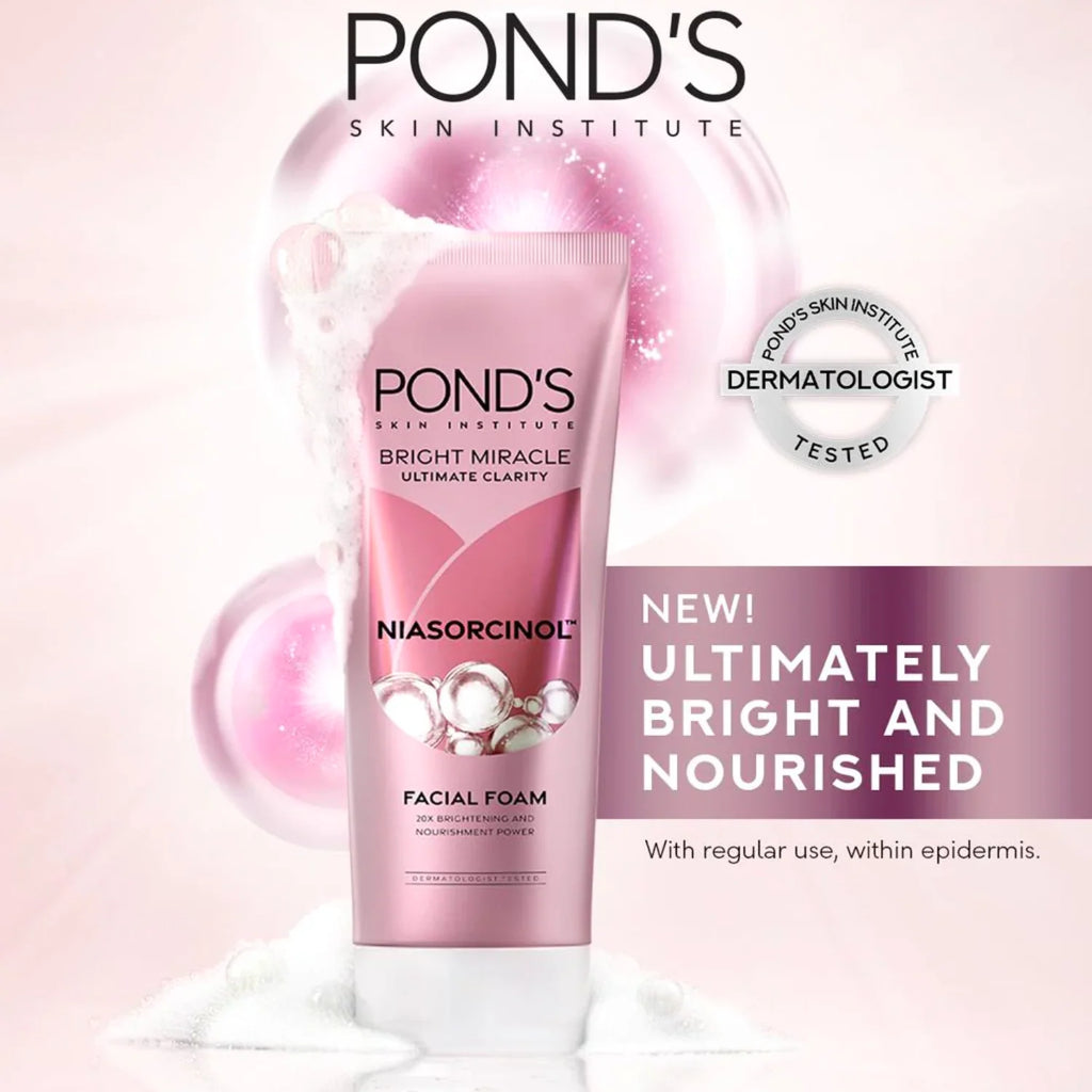 Pond's Bright Miracle Ultimate Clarity Niasorcinol Facial Foam