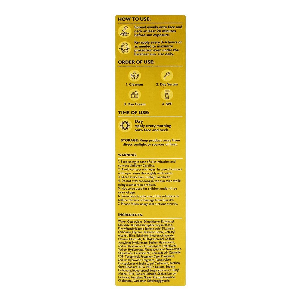 Pond's UV Miracle Protect & Repair Hydrate SPF50 PA++++ Hya-Ceramide Sunscreen 50g
