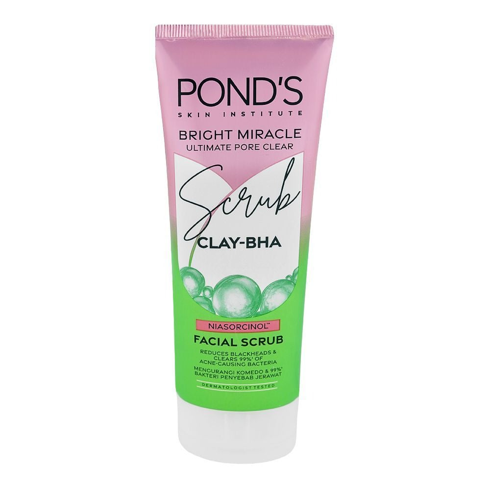 Ponds Bright Miracle Facial Scrub Clay-BHA - 100g