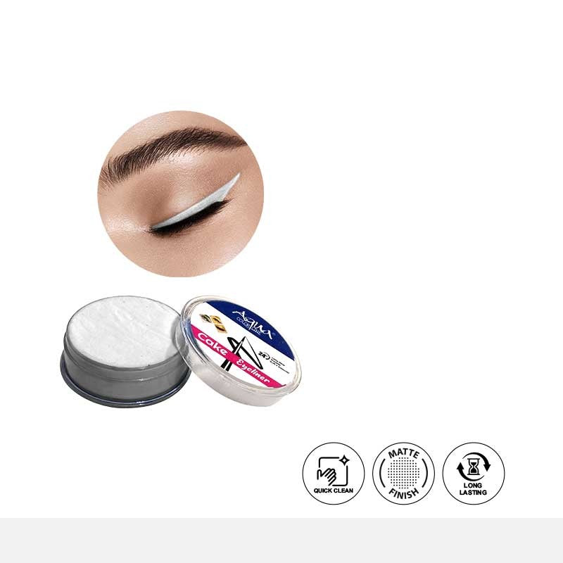 Cosmetic product with open lid showing cream, branded container, and icons indicating features on a white background.