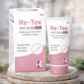 Retex Anti Scar Gel packaging and tube on a blurred natural background
