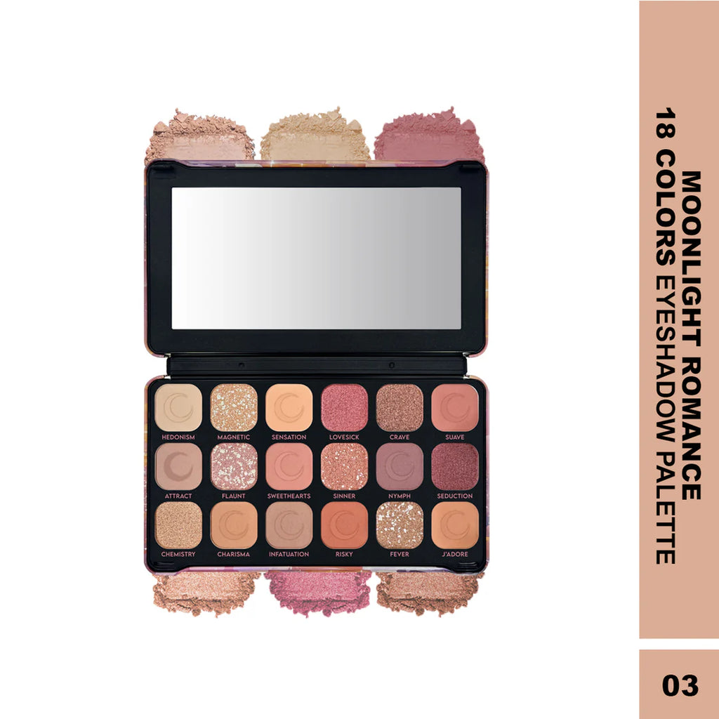 Maliao 18-Color Eyeshadow Palette – Blendable Matte & Shimmer Shades for Stunning Eye Makeup Looks