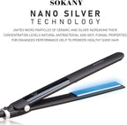 SOKANY hair straightener with nano silver technology on a white background