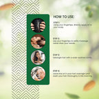 Instructions on how to use Seven Herbal Hair Oil with step-by-step guidance.