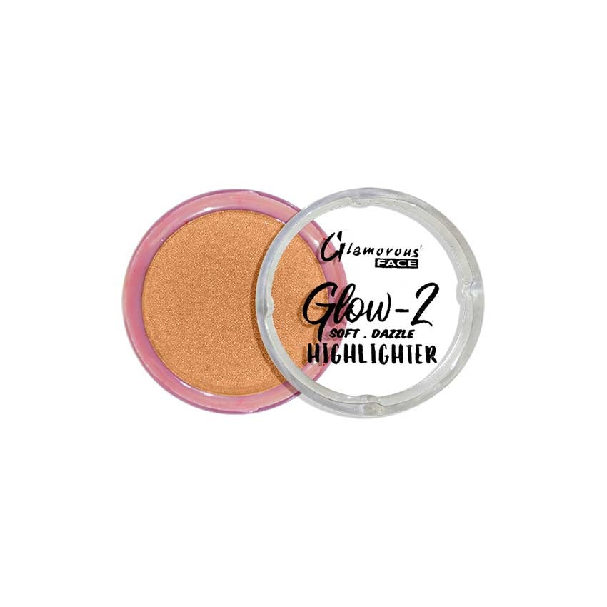 Glow-2 highlighter with pink case on a white background