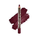 Lip liner pencil with swatch on a white background