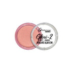 Glamorous Face Glow-2 highlighter with pink shade on a white background