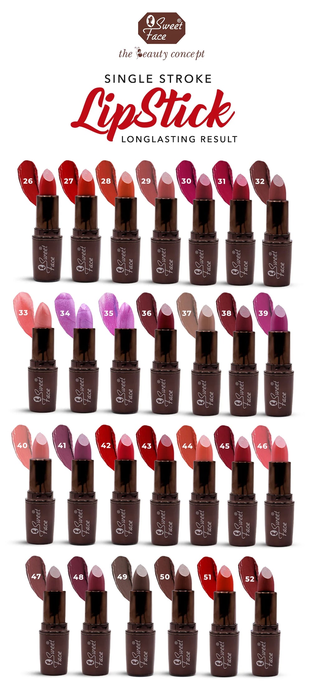 Sweetface Glamorous Lipstick