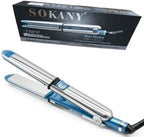 Sokany hair straightener with packaging on a white background