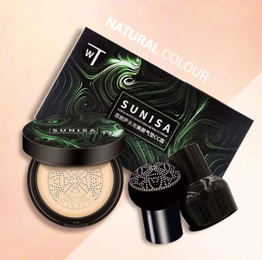 Sunisa 3 in 1 WaterProof Makeup Foundation Cream with Sponge