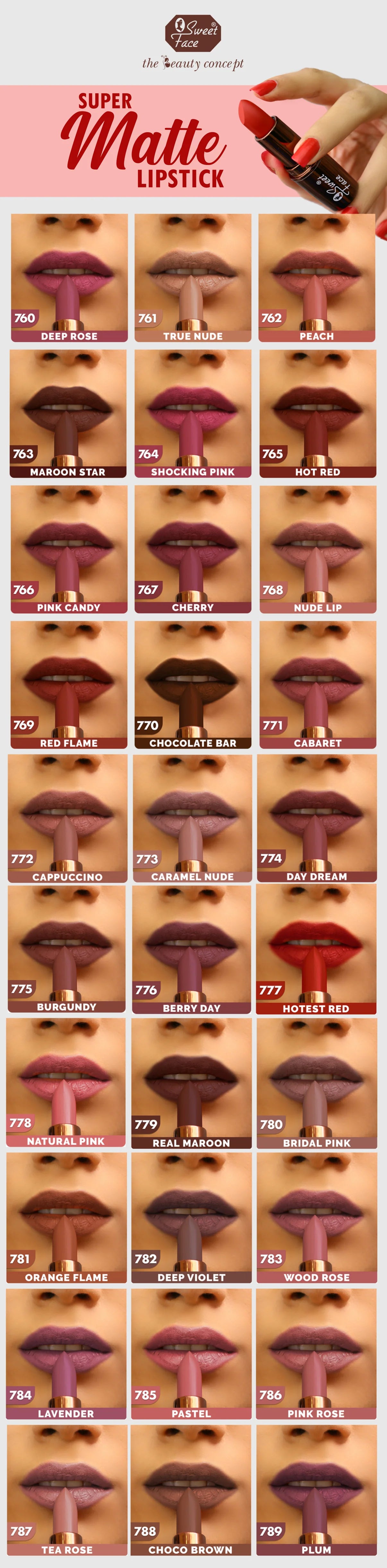 Sweetface Super Matte Lipstick