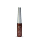 Brown lip liner with silver cap on a white background
