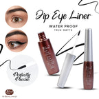 Sweet Face Dip Eye Liner with close-up of eye makeup application and product packaging.