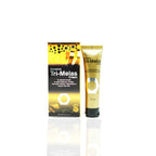Tri-Melas cream packaging with tube and box on a white background