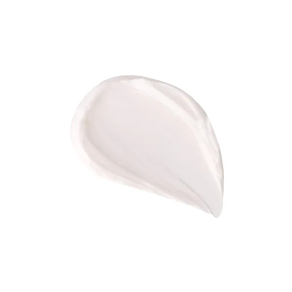 White cosmetic product smear on a white background
