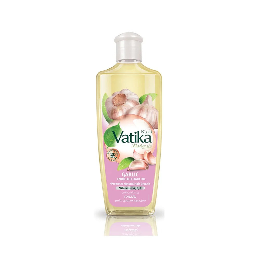 Vatika Natural Garlic Enriched Hair Oil Promotes Natural Hair Growth 100ML