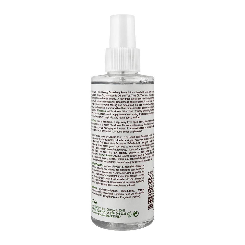 Vitale 3 In 1 Hair Therapy Smoothing Serum 178 ML