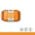 Pack of Clamoray cleaning wipes with icons indicating quick clean, easy use, and clear scent on a white background.