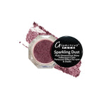 Glamorous Face Sparkling Dust with a black lid on a white background