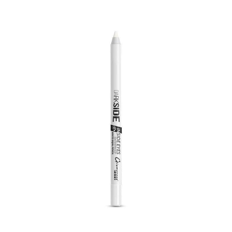 White eyeliner pencil with 'Darkside' branding on a white background