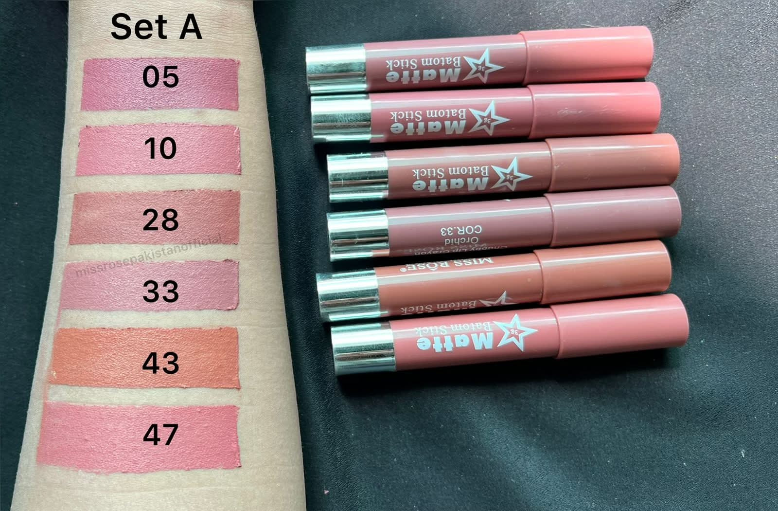 Miss Rose Chubby Lip Crayons