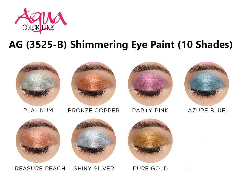Aqua Color Line Shimmer Eyeshadow | Eye Shimmering Paint