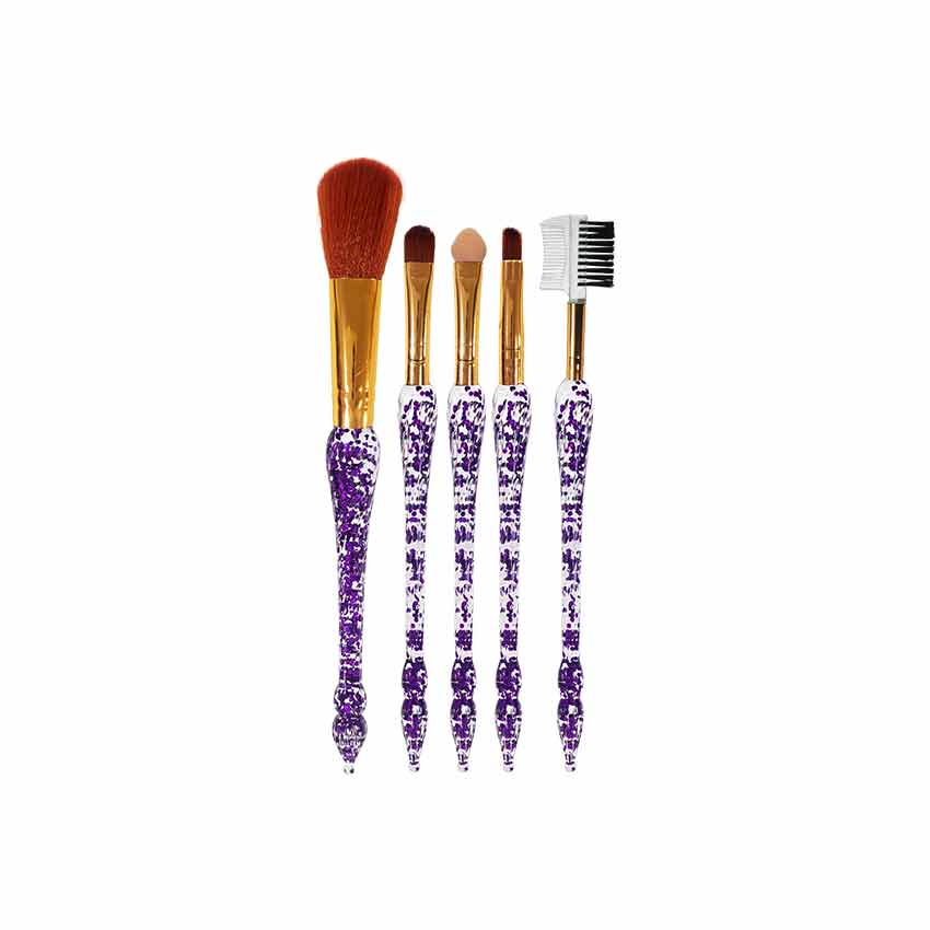 Glamorous Face 5 In 1 Makeup Brush Set