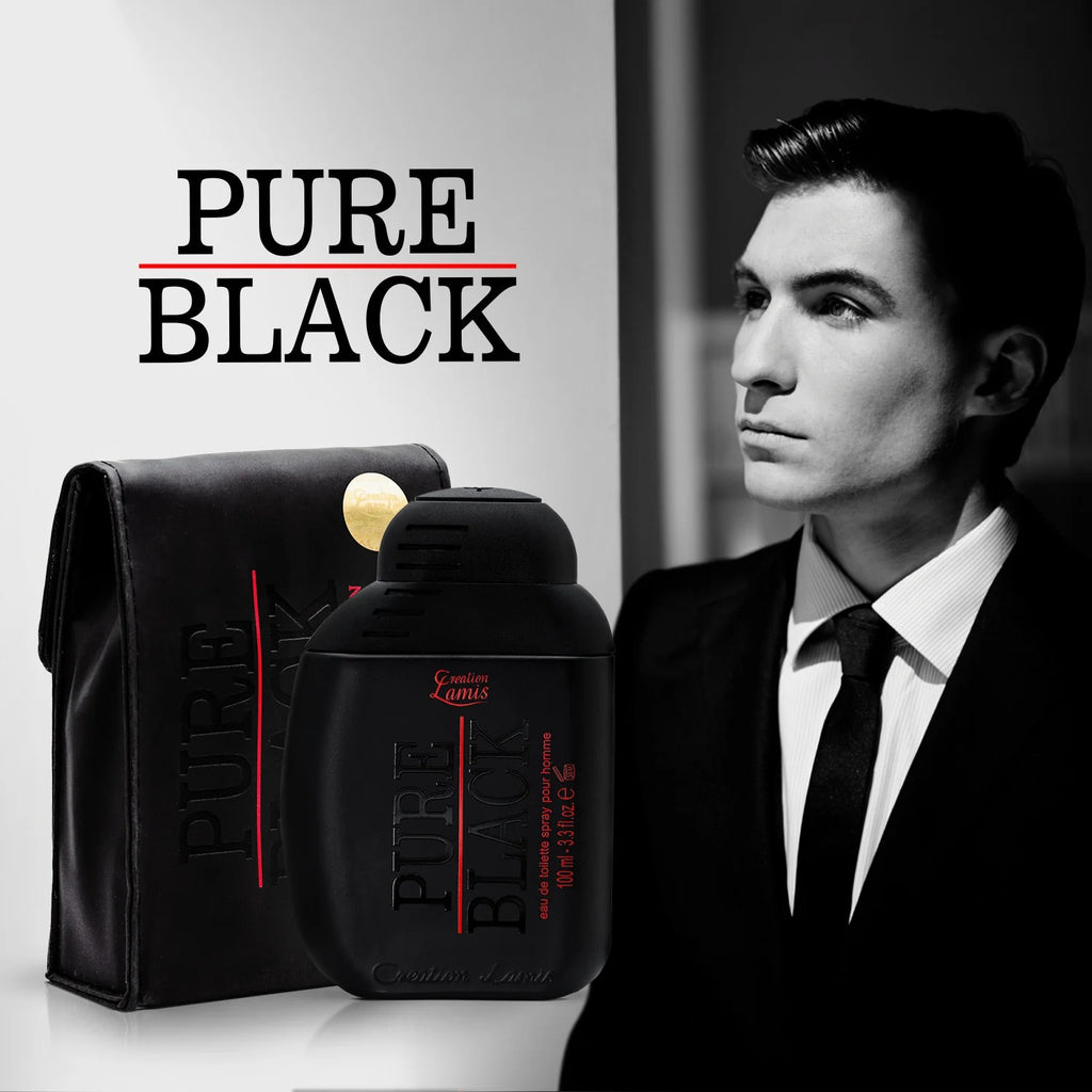Lamis Creation Pure Black Deluxe Limited Edition Eau De Toilette, Fragrance For Men, 100ml