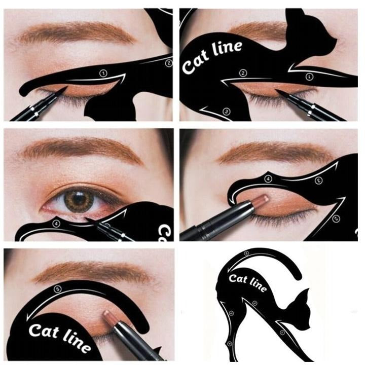 Cat Line Eyeliner Stencils Pro Eye Makeup Tool
