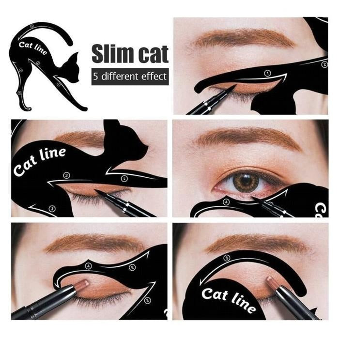 Cat Line Eyeliner Stencils Pro Eye Makeup Tool