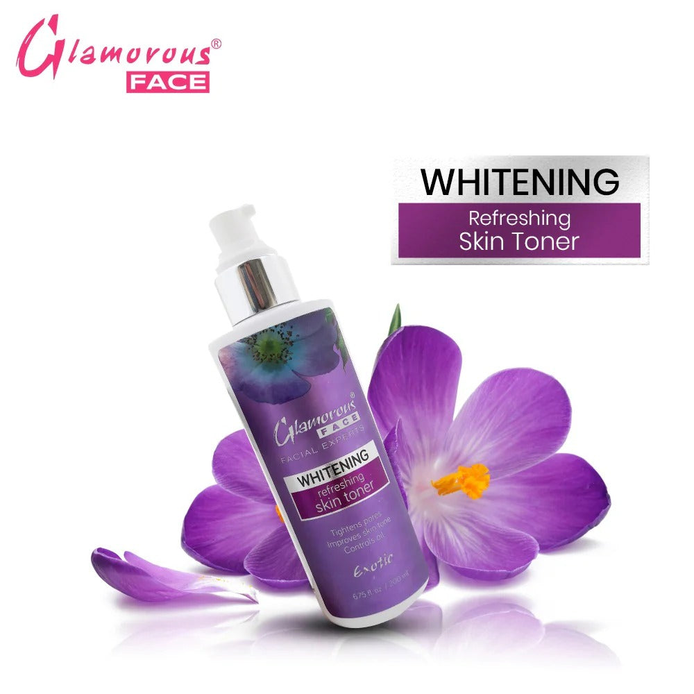 Glamorous Face Whitening Refreshing Skin Toner (Pump 200ML)