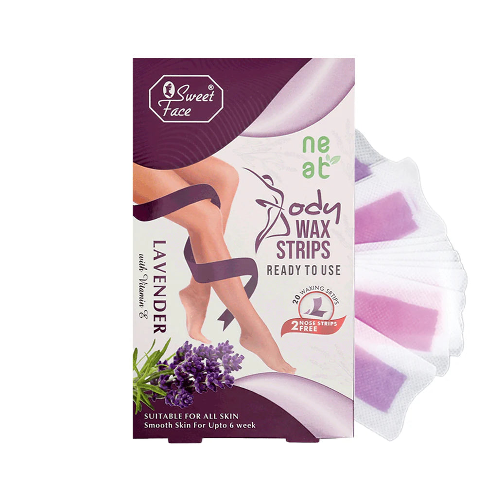 SweetFace Body Wax Strips 20PCS – Ready-to-Use Hair Removal Solution
