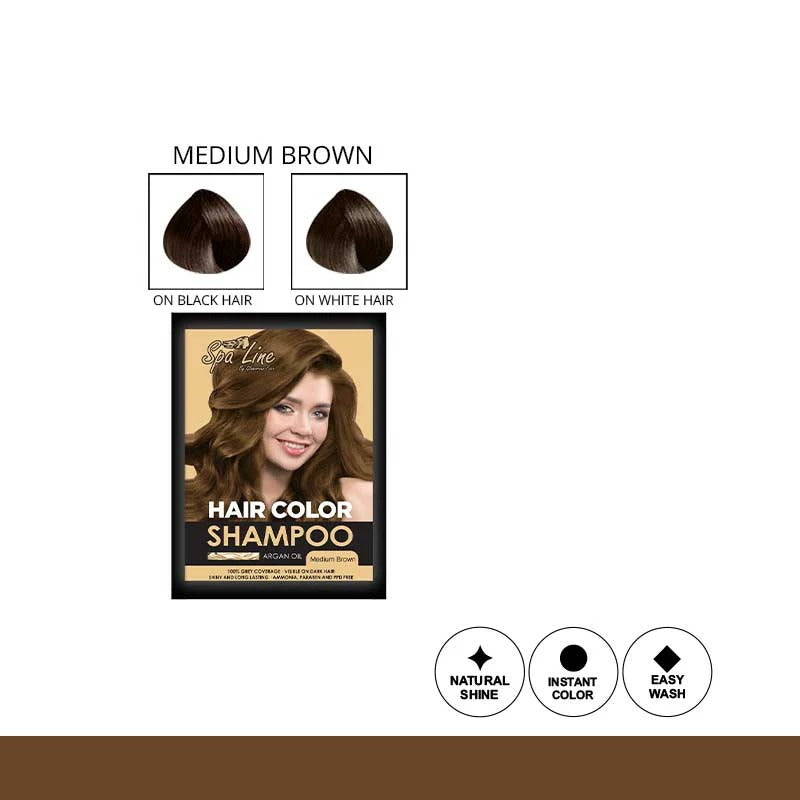Spa Line By Glamorous Face Hair Color Shampoo 30MI
